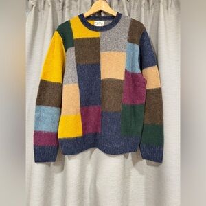 J. Crew Multicolor Patchwork Sweater NWOT